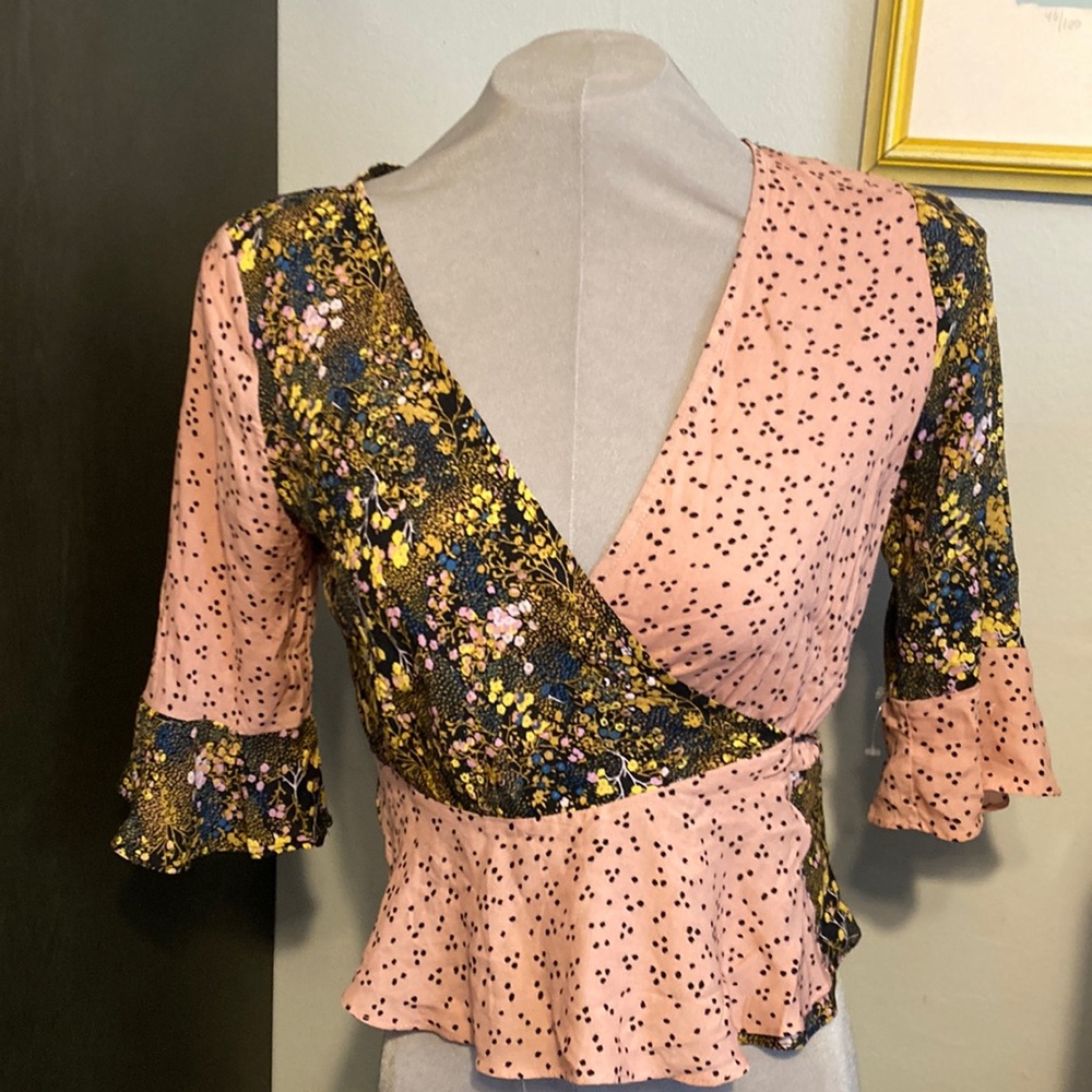 urban outfitters wrap shirt bohemian style